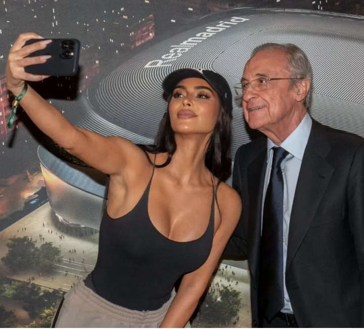 KIM KARDASHIAN EN EL SANTIAGO BERNABÉU